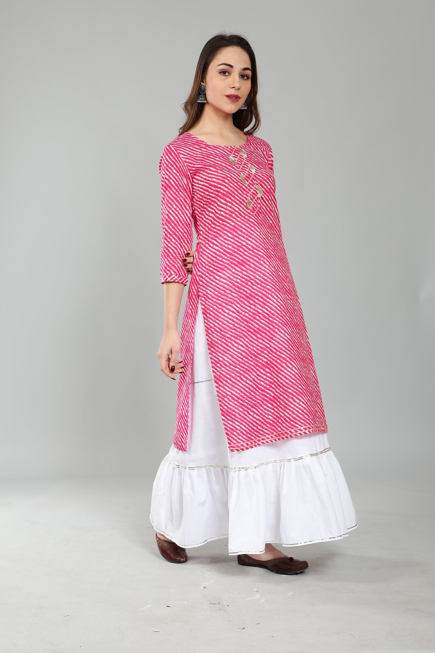 Pure Cotton Leheria Kurti