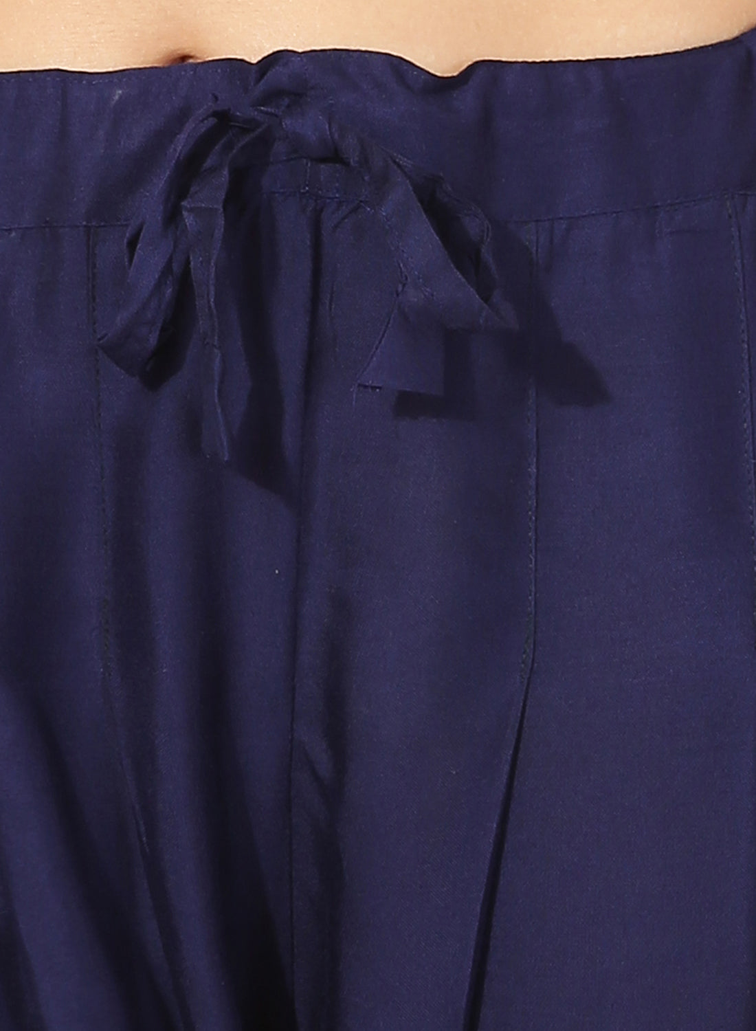 Navy Blue Colour Rayon Palazzo