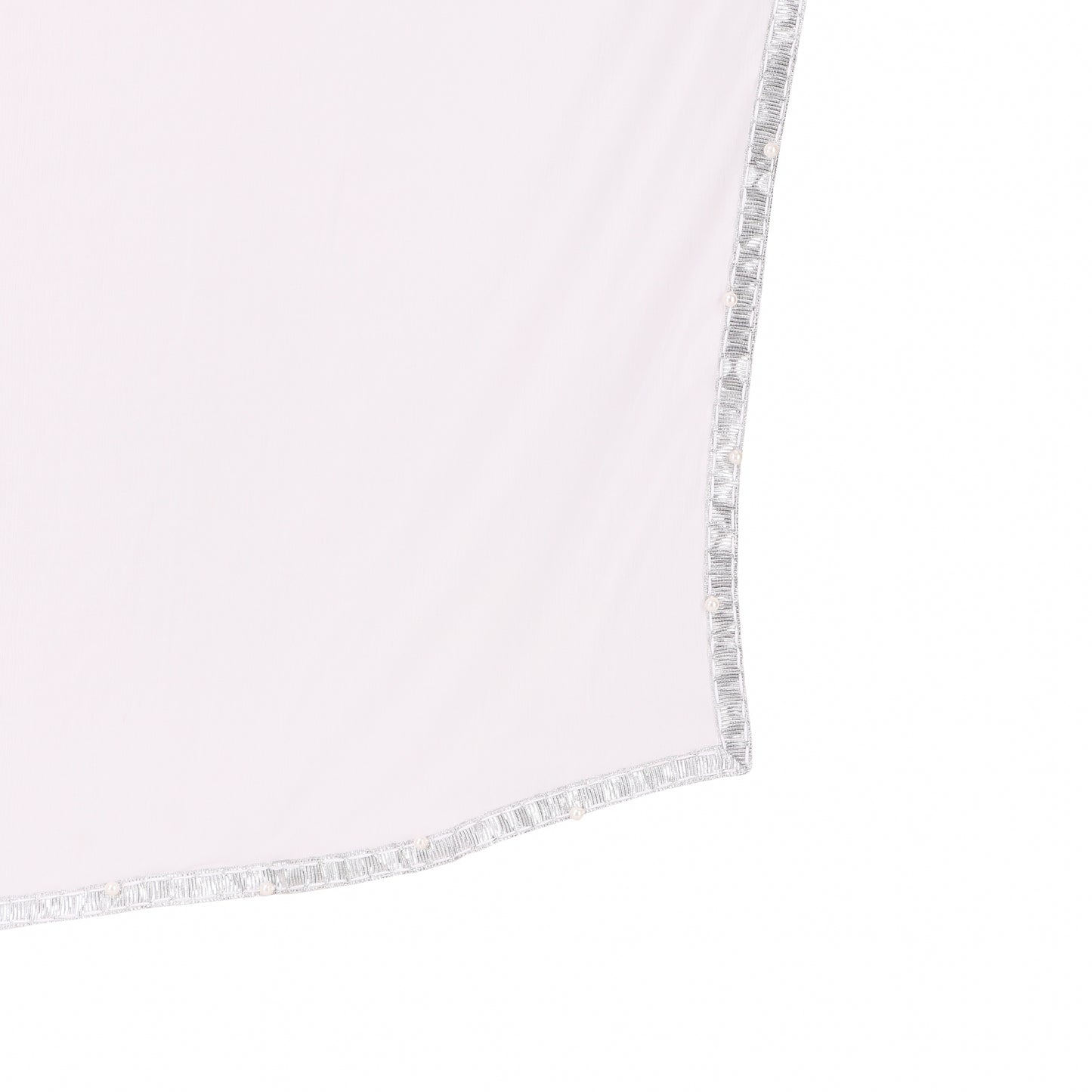 White Chiffon Embellished Dupatta