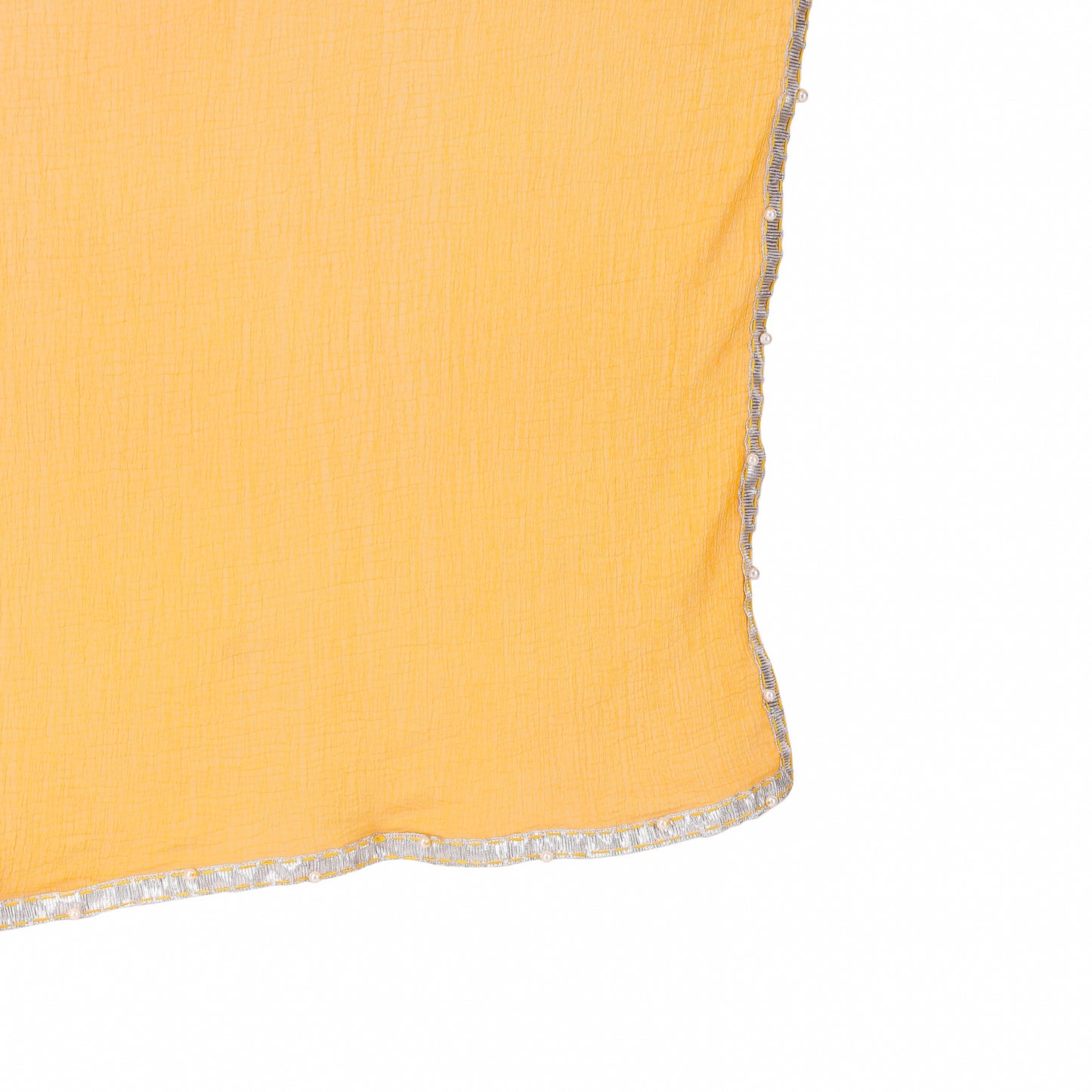 Yellow Chiffon Embellished Dupatta