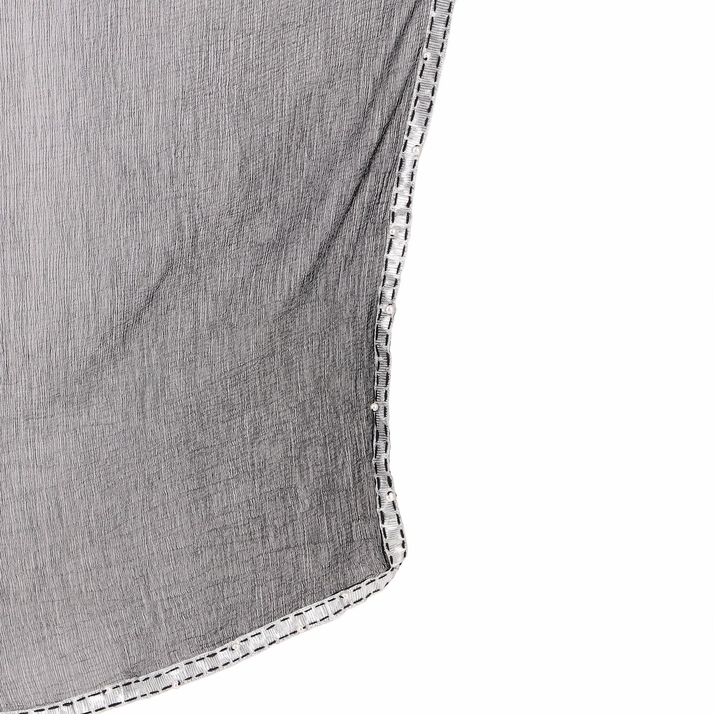 Black Chiffon Embellished Dupatta