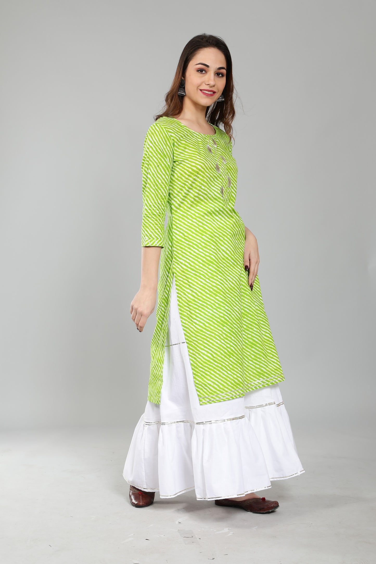 Pure Cotton Leheria Kurti