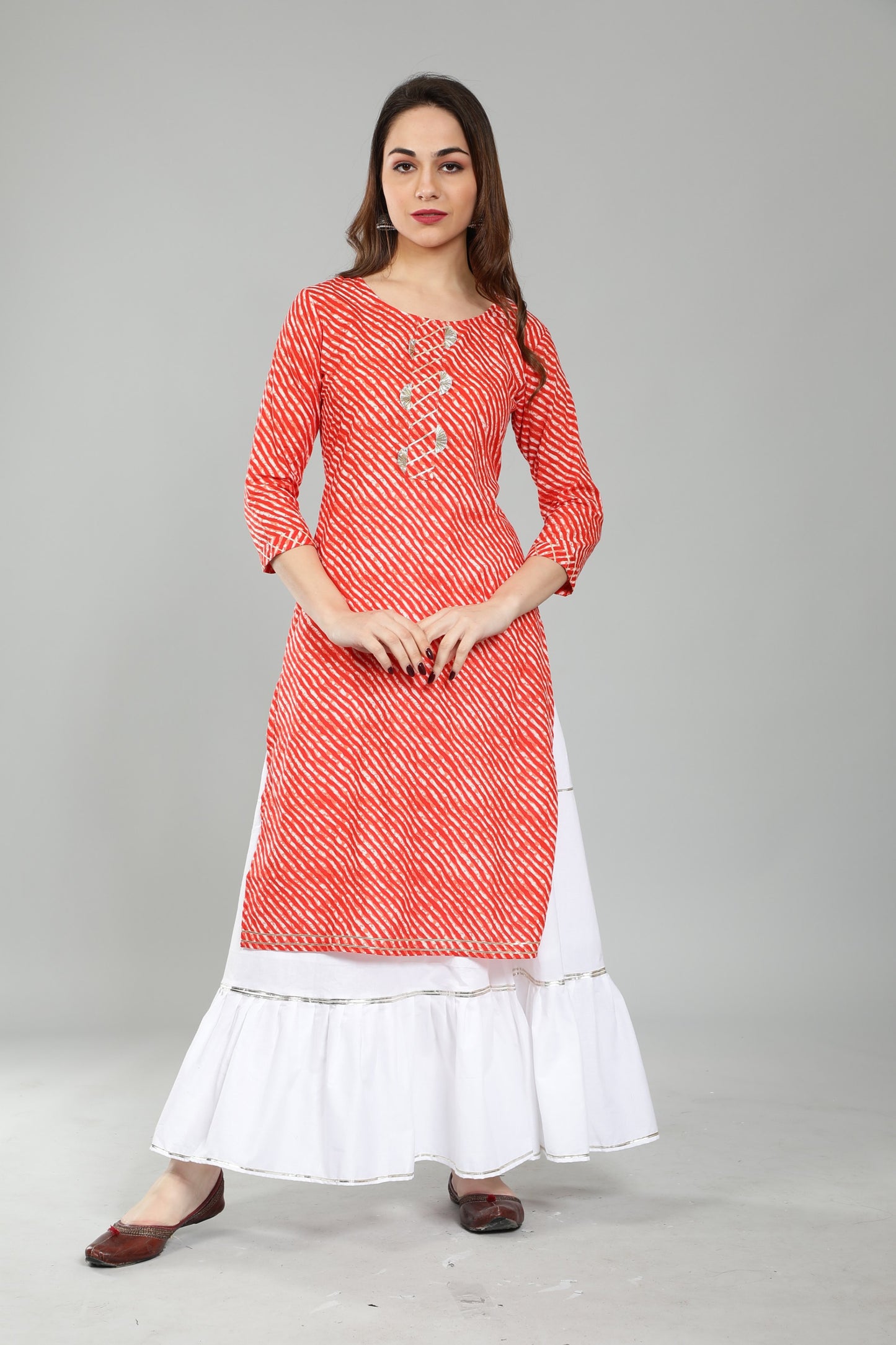 Pure Cotton Leheria Kurti