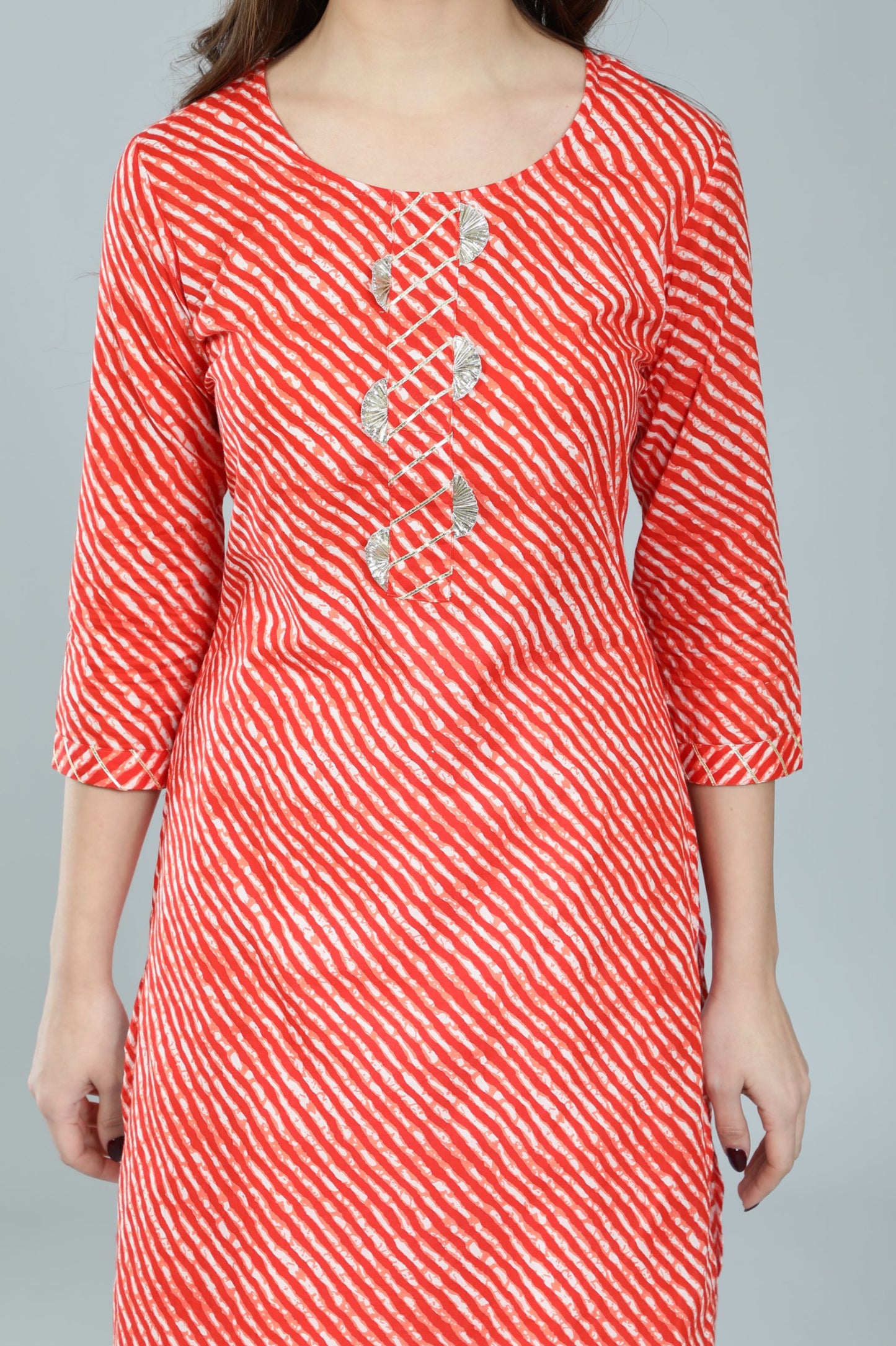 Pure Cotton Leheria Kurti