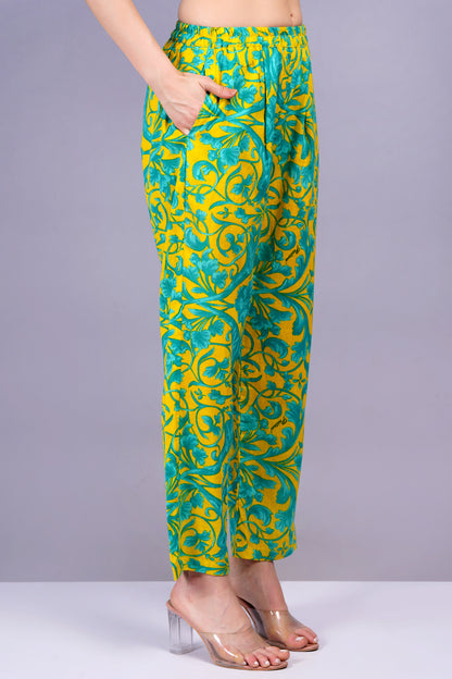 Green Printed Cotton Co-Ord Set